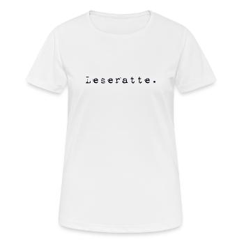 Leseratte - Frauen T-Shirt atmungsaktiv - Weiß - Vorne - AI Model Female 172 dark (172cm)