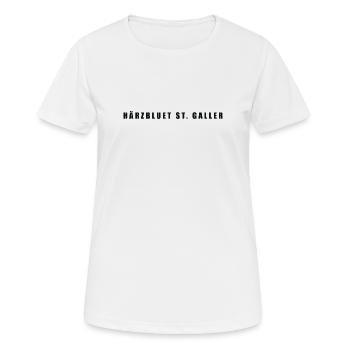 Härzbluet St. Galler St. Gallen - T-shirt respirant Femme - blanc - Devant - AI Model Female 172 dark (172cm)