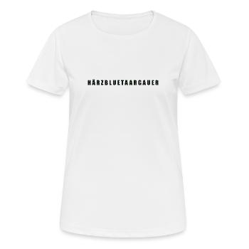Härzbluetaargauer Kanton Aargau - Frauen T-Shirt atmungsaktiv - Weiß - Vorne - AI Model Female 172 dark (172cm)