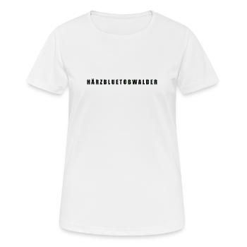 Härzbluetobwalder Kanton Obwalden - Frauen T-Shirt atmungsaktiv - Weiß - Vorne - AI Model Female 172 dark (172cm)
