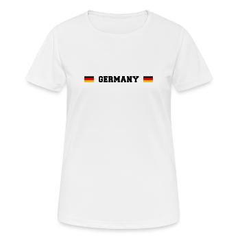 DE Fan Shirt - Women's Breathable T-Shirt - white - Front - AI Model Female 172 dark (172cm)