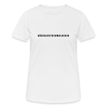 Härzbluetnidwalderin Kanton Nidwalden - Frauen T-Shirt atmungsaktiv - Weiß - Vorne - AI Model Female 172 dark (172cm)