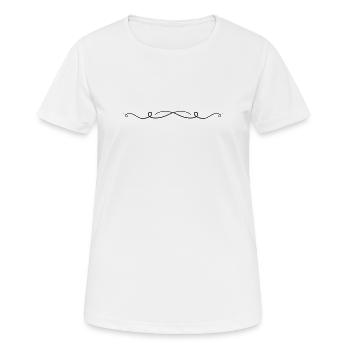 Gamme d’ornements - T-shirt respirant Femme - blanc - Devant - AI Model Female 172 dark (172cm)
