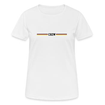 Équipage Pavillon allemand - T-shirt respirant Femme - blanc - Devant - AI Model Female 172 dark (172cm)