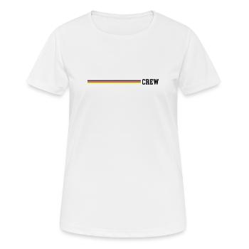 Équipage Pavillon allemand - T-shirt respirant Femme - blanc - Devant - AI Model Female 172 dark (172cm)