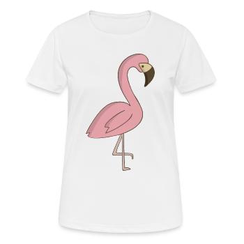 Flamingo - T-shirt respirant Femme - blanc - Devant - AI Model Female 172 dark (172cm)