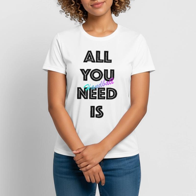 Handball Gradient Script T-shirt respirant Femme