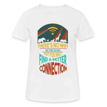 Safari Afrika serengeti wildlife savanne Tiere - Frauen T-Shirt atmungsaktiv - Weiß - Vorne - AI Model Female 172 dark (172cm)