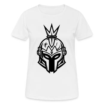 Casque Spartan Sparta - T-shirt respirant Femme - blanc - Devant - AI Model Female 172 dark (172cm)
