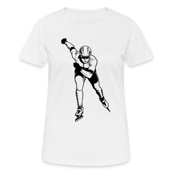 patin - T-shirt respirant Femme - blanc - Devant - AI Model Female 172 dark (172cm)
