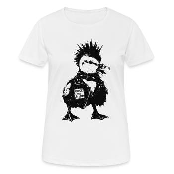 Caneton Punk - T-shirt respirant Femme - blanc - Devant - AI Model Female 172 dark (172cm)