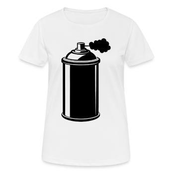 Spray Paint Can - Women's Breathable T-Shirt - white - Front - AI Model Female 172 dark (172cm)