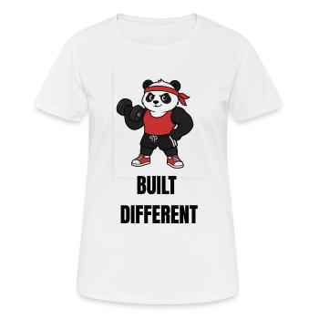 construit différemment - T-shirt respirant Femme - blanc - Devant - AI Model Female 172 dark (172cm)
