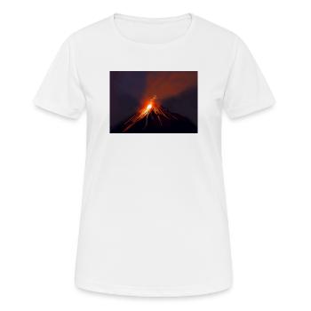 Éruption Volcanique Intense cheval de feu - T-shirt respirant Femme - blanc - Devant - AI Model Female 172 dark (172cm)