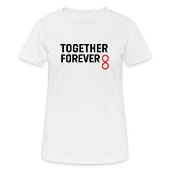 Unity Infinity Connection Design - Women's Breathable T-Shirt - white - Front - AI Model Female 172 dark (172cm)