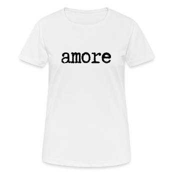 Amore - Women's Breathable T-Shirt - white - Front - AI Model Female 172 dark (172cm)