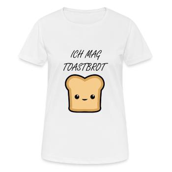 toast - Frauen T-Shirt atmungsaktiv - Weiß - Vorne - AI Model Female 172 dark (172cm)