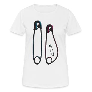 Annonce de grossesse Surprise - T-shirt respirant Femme - blanc - Devant - AI Model Female 172 dark (172cm)