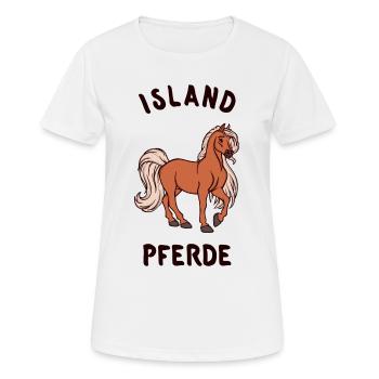 Horses Saying Horse Fool Horse Love Icelandic Horses - Women's Breathable T-Shirt - white - Front - AI Model Female 172 dark (172cm)