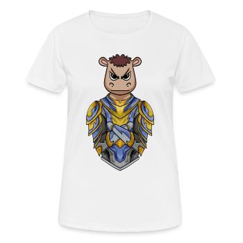 Ritter Pferd cool - Frauen T-Shirt atmungsaktiv - Weiß - Vorne - AI Model Female 172 dark (172cm)