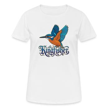 martins-pêcheurs - T-shirt respirant Femme - blanc - Devant - AI Model Female 172 dark (172cm)