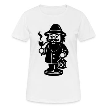 Brûle-encens - T-shirt respirant Femme - blanc - Devant - AI Model Female 172 dark (172cm)