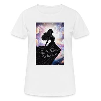 Meilleure maman de la galaxie - T-shirt respirant Femme - blanc - Devant - AI Model Female 172 dark (172cm)