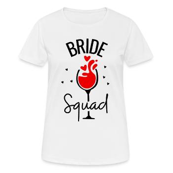 Bride Squad Bachelorette Party - Women's Breathable T-Shirt - white - Front - AI Model Female 172 dark (172cm)