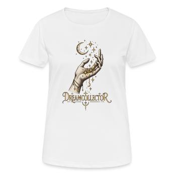 Saisit tous tes rêves et vis ta meilleure vie - T-shirt respirant Femme - blanc - Devant - AI Model Female 172 dark (172cm)