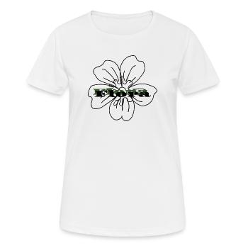 Money Flower – Money Doesn't Grow on Trees Design - Women's Breathable T-Shirt - white - Front - AI Model Female 172 dark (172cm)