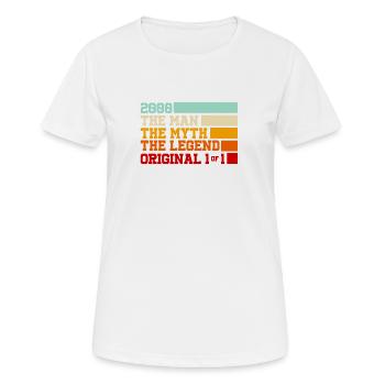 2000 The Man The Myth The Legend - T-shirt respirant Femme - blanc - Devant - AI Model Female 172 dark (172cm)
