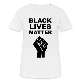 Black Lives Matter - Women's Breathable T-Shirt - white - Front - AI Model Female 172 dark (172cm)