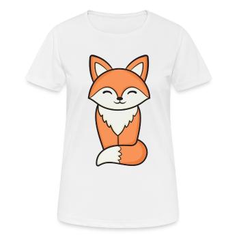Renard Renard - T-shirt respirant Femme - blanc - Devant - AI Model Female 172 dark (172cm)