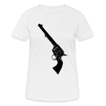 Colt Army Revolver Colt 45 - Women's Breathable T-Shirt - white - Front - AI Model Female 172 dark (172cm)