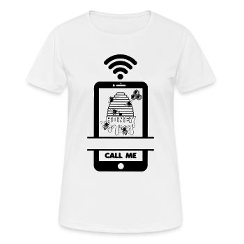 Rufen Sie mich an Imker leckerer Honig - Frauen T-Shirt atmungsaktiv - Weiß - Vorne - AI Model Female 172 dark (172cm)