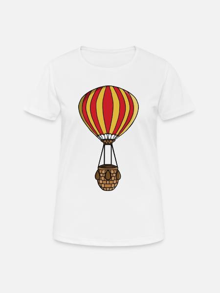 Mongolfiera - Maglietta da donna traspirante - bianco