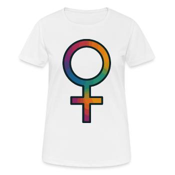 Symbole de Vénus - T-shirt respirant Femme - blanc - Devant - AI Model Female 172 dark (172cm)