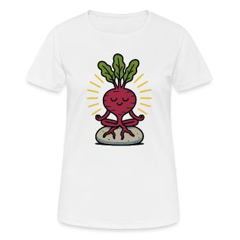 Enraciné dans la paix - T-shirt respirant Femme - blanc - Devant - AI Model Female 172 dark (172cm)