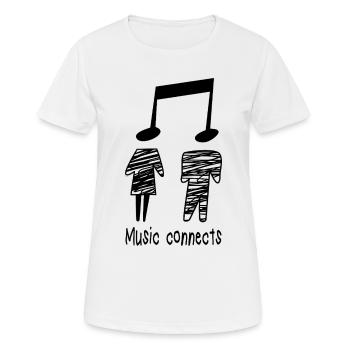 Musik Musiker Musiklehrer Spruch Geschenk Noten  - Frauen T-Shirt atmungsaktiv - Weiß - Vorne - AI Model Female 172 dark (172cm)