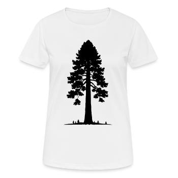 Riesige Sekvoia-Baum - Frauen T-Shirt atmungsaktiv - Weiß - Vorne - AI Model Female 172 dark (172cm)