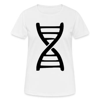 DNA Gene Research Gift - Women's Breathable T-Shirt - white - Front - AI Model Female 172 dark (172cm)