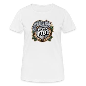 Bkh tigré argenté non - T-shirt respirant Femme - blanc - Devant - AI Model Female 172 dark (172cm)
