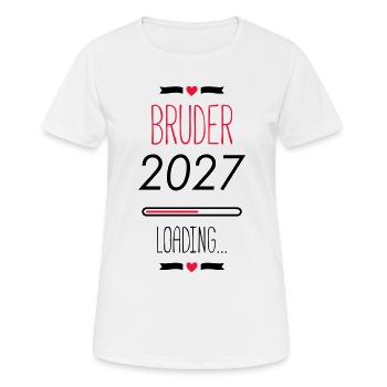 Brother's Heart Lettering with Heart - Women's Breathable T-Shirt - white - Front - AI Model Female 172 dark (172cm)