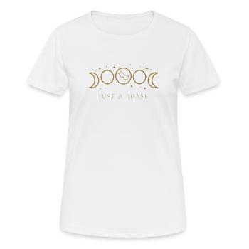Astrologie de phase de la phase de la Lune - T-shirt respirant Femme - blanc - Devant - AI Model Female 172 dark (172cm)