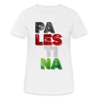 Palestina - Women's Breathable T-Shirt - white - Front - AI Model Female 172 dark (172cm)
