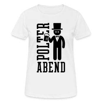 Polterabend Bräutigam - Frauen T-Shirt atmungsaktiv - Weiß - Vorne - AI Model Female 172 dark (172cm)