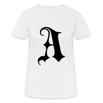 Gothique orné Un monogramme - T-shirt respirant Femme - blanc - Devant - AI Model Female 172 dark (172cm)