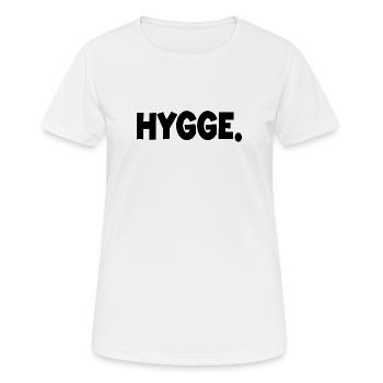 Hygge - Frauen T-Shirt atmungsaktiv - Weiß - Vorne - AI Model Female 172 dark (172cm)