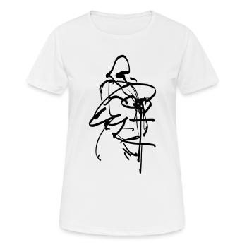 Crusader Figurine - Women's Breathable T-Shirt - white - Front - AI Model Female 172 dark (172cm)