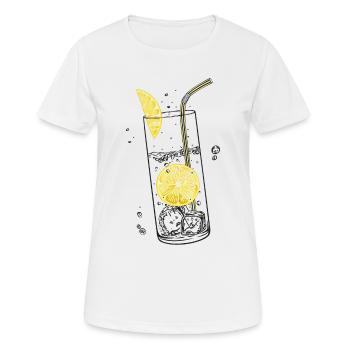 Zitronen Limonade Sommer Limo - Women's Breathable T-Shirt - white - Front - AI Model Female 172 dark (172cm)